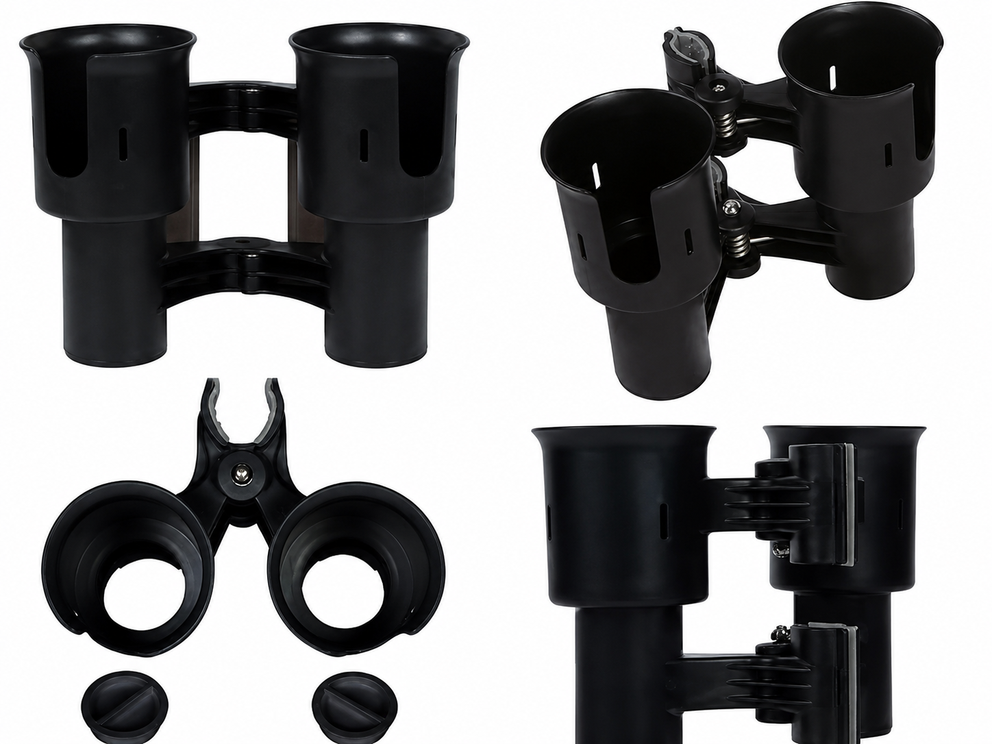 Convertible cup and fishing rod holder